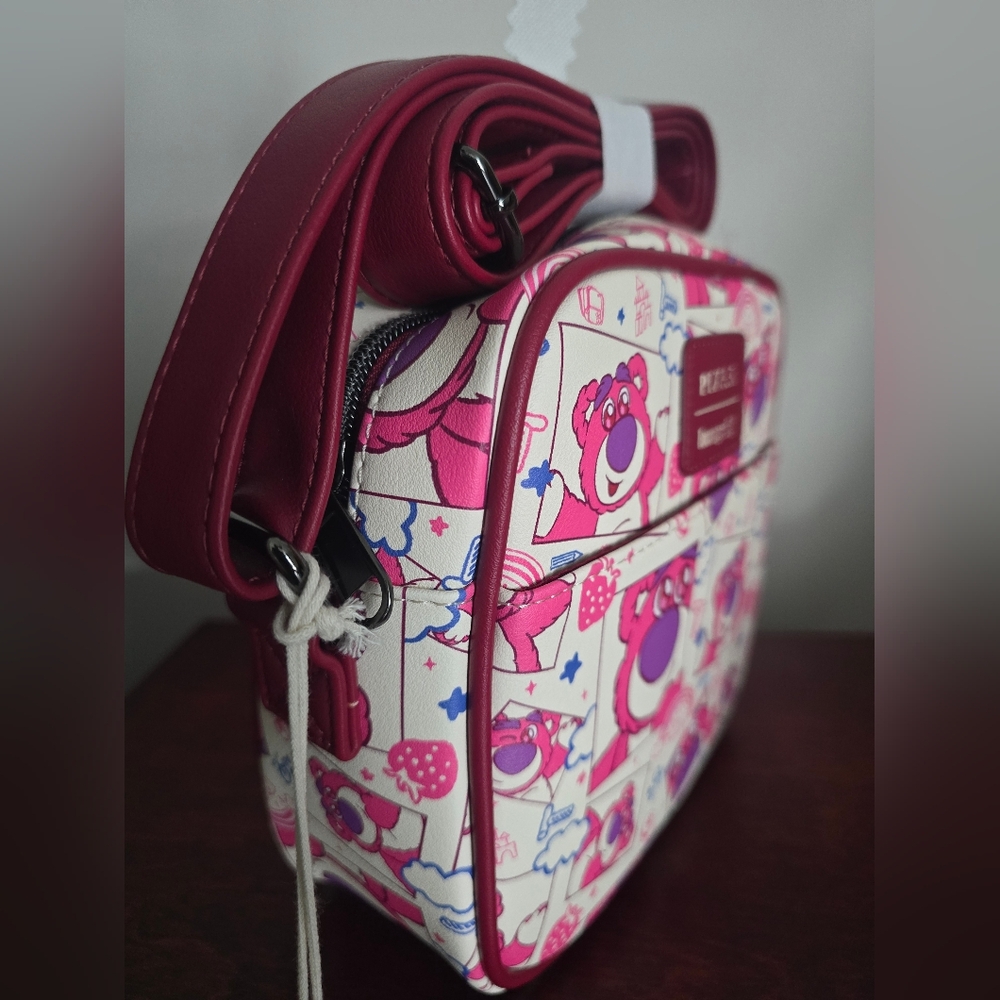 Loungefly Disney Pixar Toy Story Lotso Crossbody Bag - Picture 4 of 4